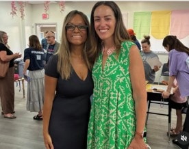 Councilwoman Larson with community members